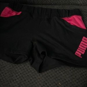 Puma bike shorts medium black and pink